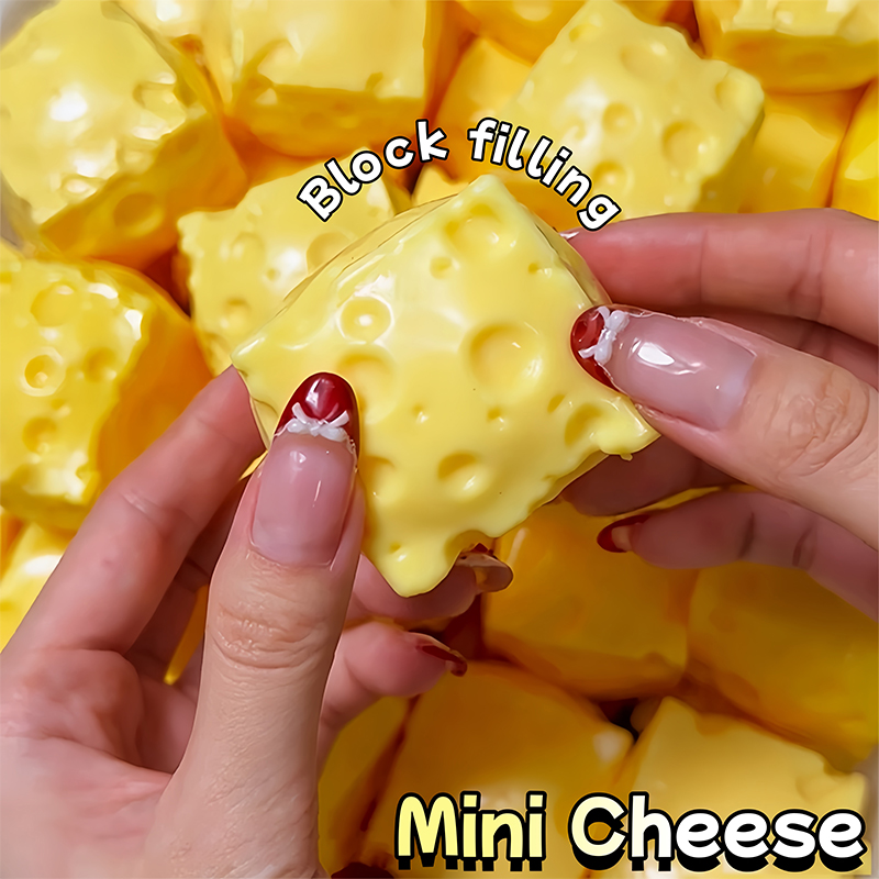 Building Block Mini - 미니 치즈 큐브 스퀴시 피젯 토이